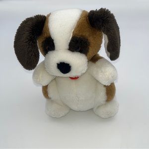 Vintage 1981 Daekor puppy dog plush toy